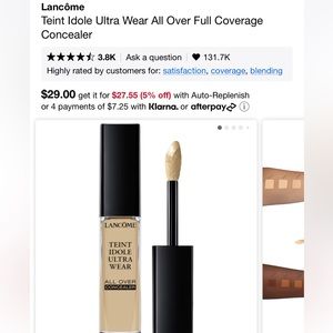 Lancôme Teint Idole Ultra Wear All Over Full Coverage Concealer